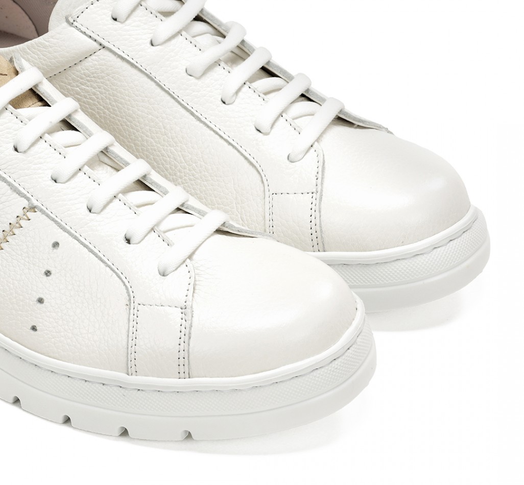 POMPAS F1665 White Sneakers