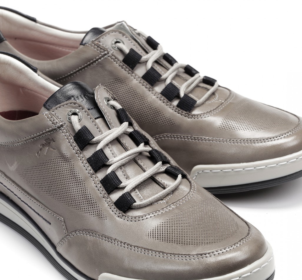 ETNA F0146 Sapato de renda cinza