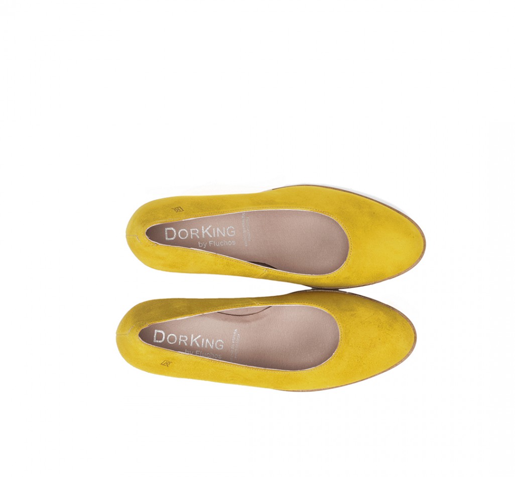 OPIUM D8131 Sapato de Salto Amarelo