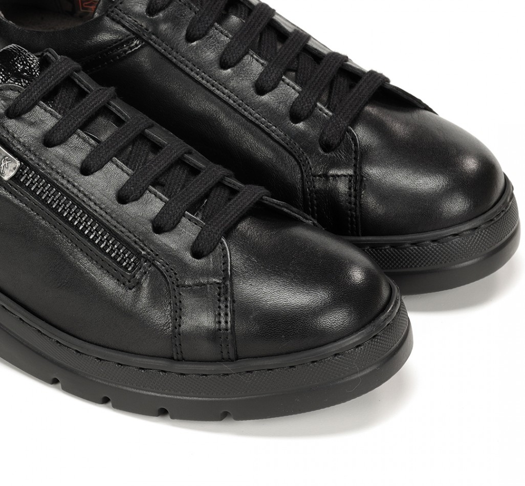 POMPAS F1666 Black Sneakers