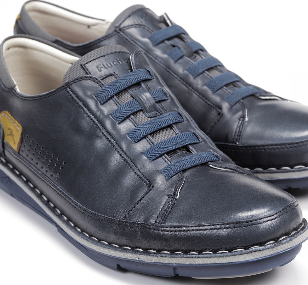 ALFA F0789 Zapato de Cordones Azul