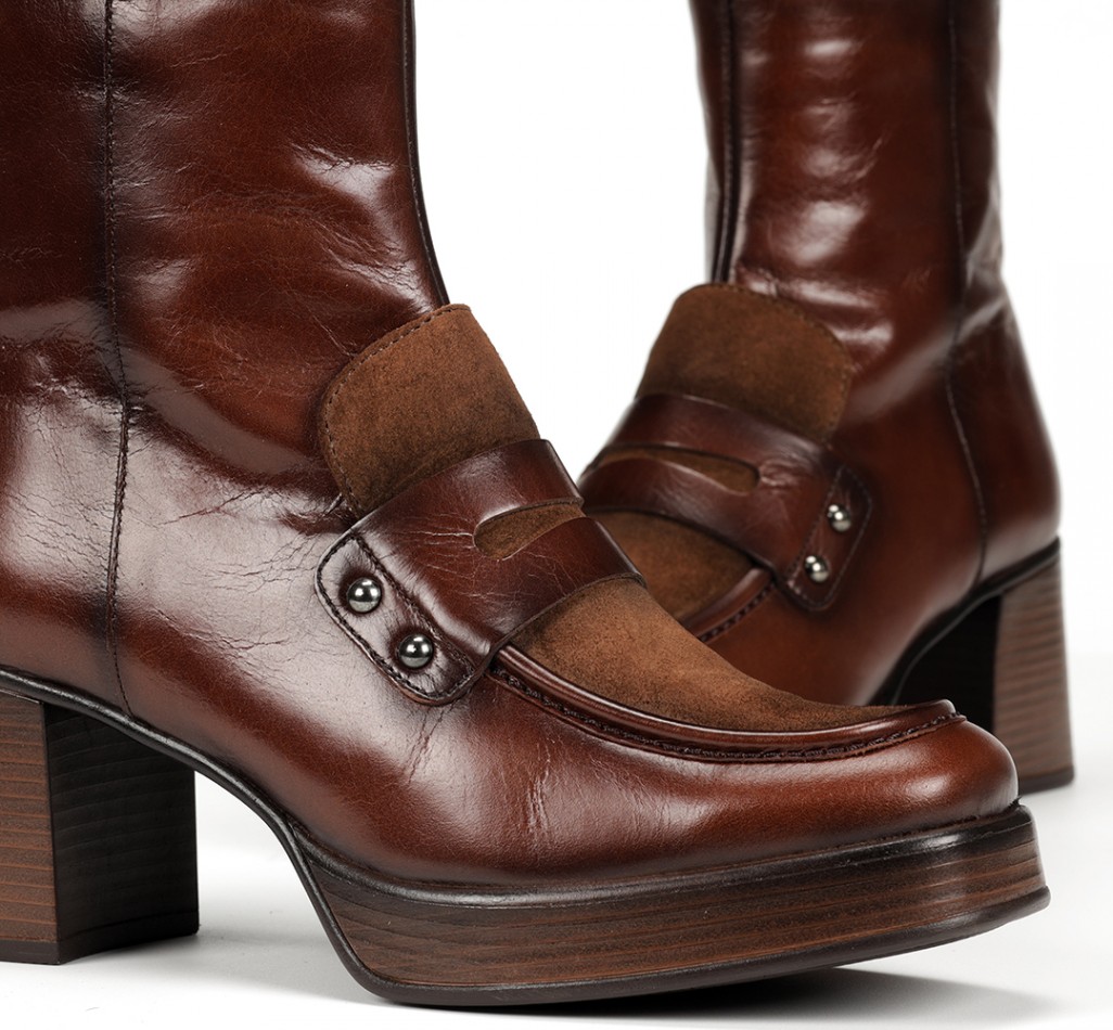 CRISTEL D9158 Brown Ankle Boot
