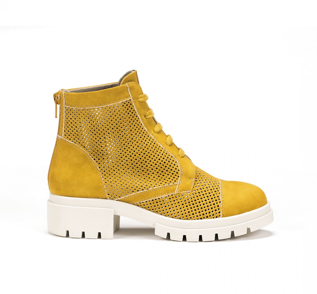 NIDUS D8734 Yellow Ankle Boot