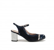 RODIN D9093 Blue High Heel shoe