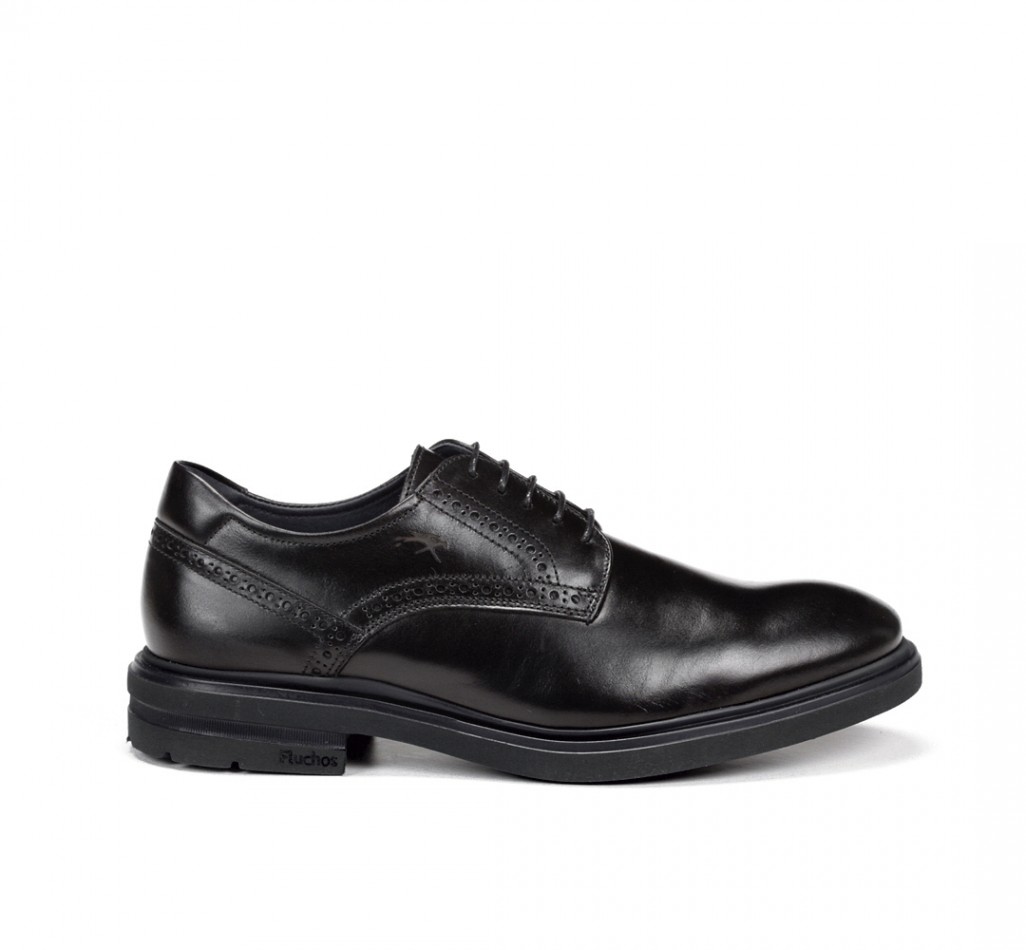 BELGAS F0630 Sapato de renda preta.