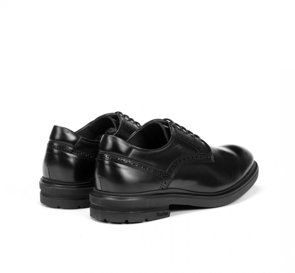 BELGAS F0630 Sapato de renda preta.