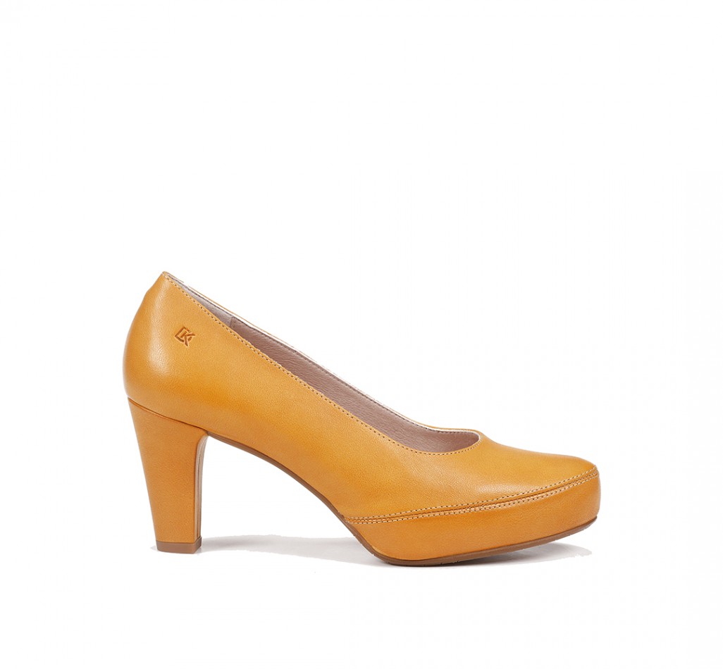 BLESA D5794 Sapato de Salto Amarelo