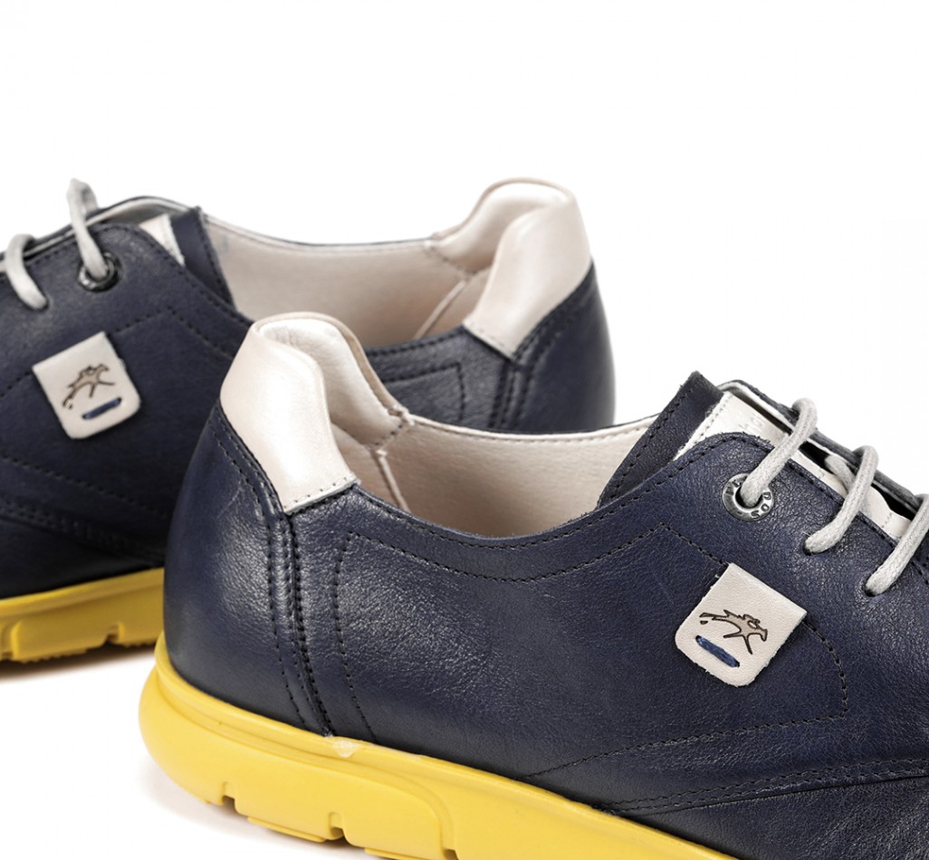 IRON F0849 Zapato de Cordones Azul